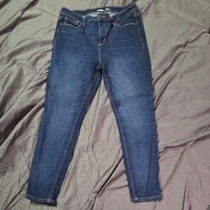 Old Navy Women's Dark Blue Ankle Jeans